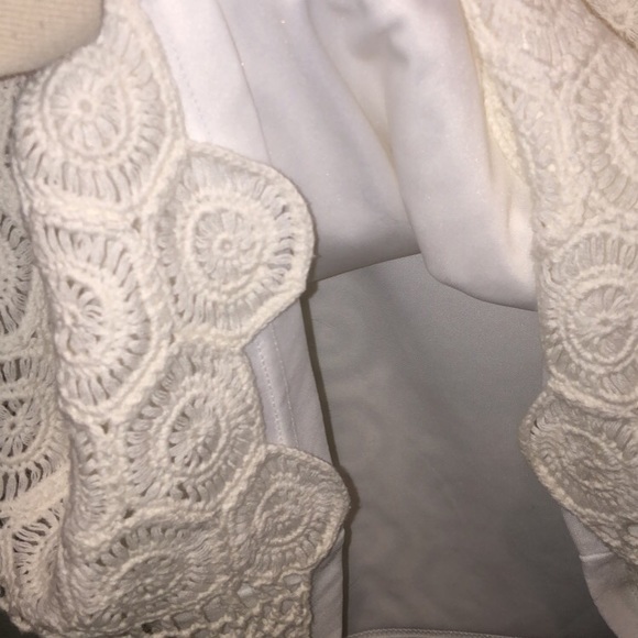 SOLD 💌 Vintage Knit Boho White Tank Top Size XL - Picture 7 of 7